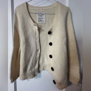 Abercrombie & Fitch Women's Off-White Cardigan
